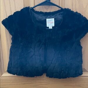 Cat & Jack Midnight Faux Fur Vest
